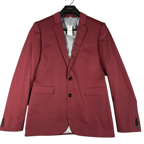 NWT Express Innovator Extra Slim Career Wedding Suit Jacket - Extra Slim 38R - Picture 1 of 16